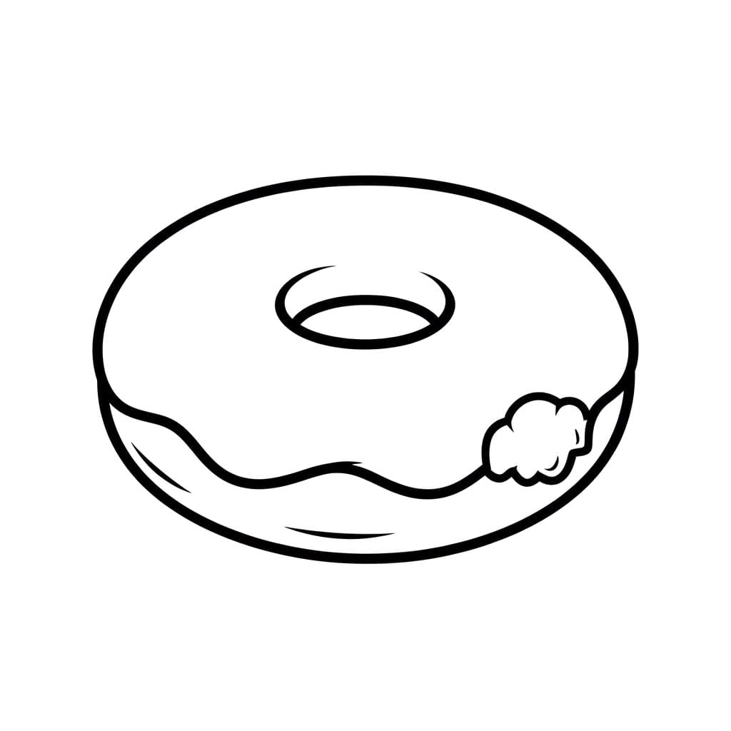 Ciambella ghiacciata da colorare