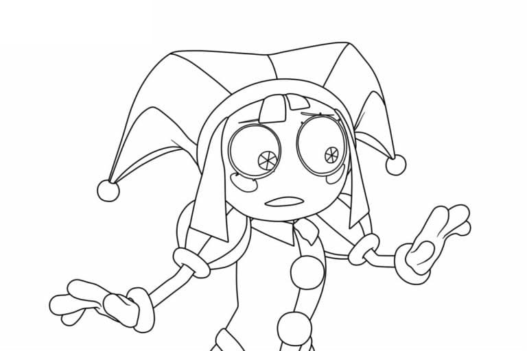 Circo digitale Pomni da colorare