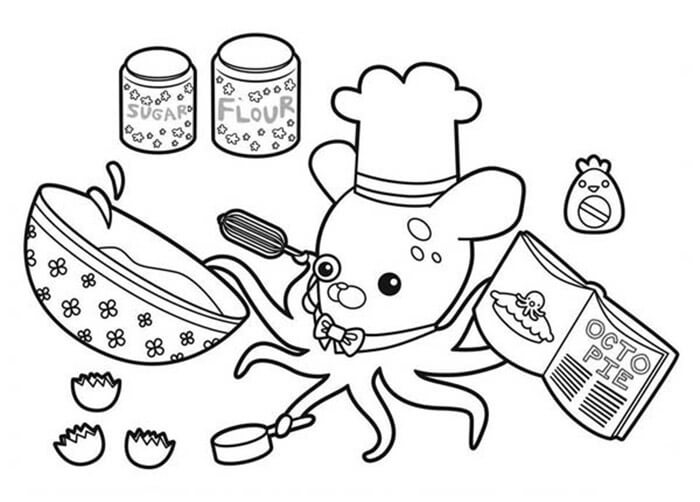 Cooking with Professor Inkling da colorare