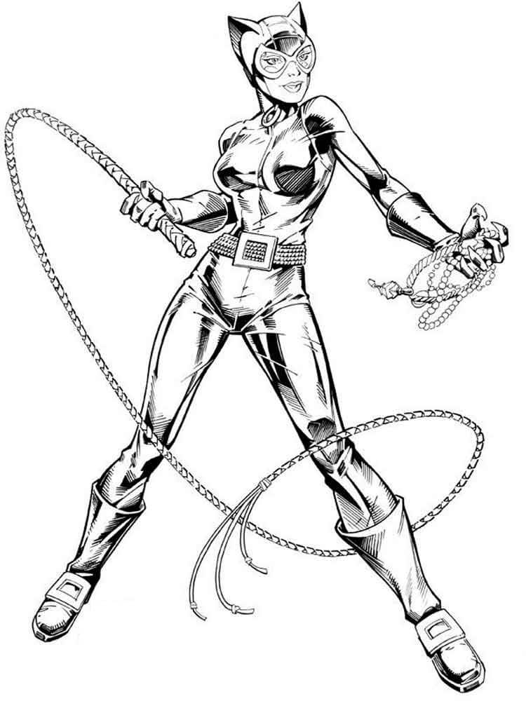 Cool Catwoman da colorare