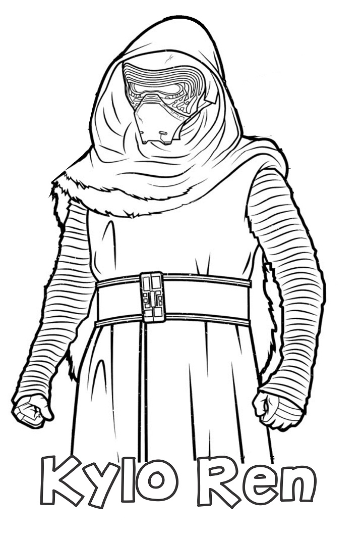 Cool Kylo Ren da colorare