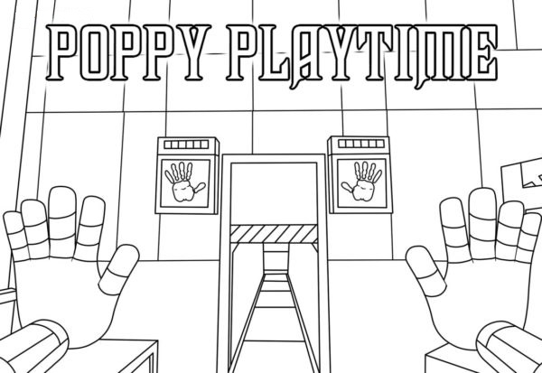 Disegno Da Colorare Dal Gioco Poppy Playtime Da Colorare Scarica