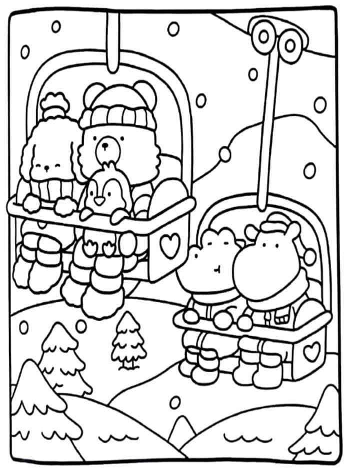 Cozy Friend Carino da colorare