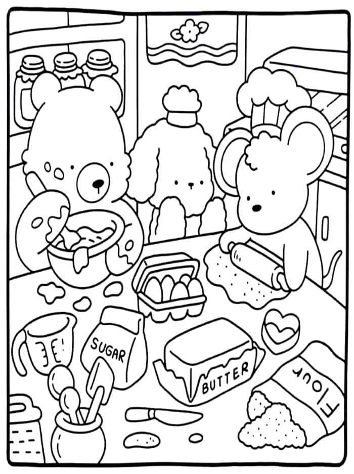 Cozy Friend Gratis per Ragazzi da colorare