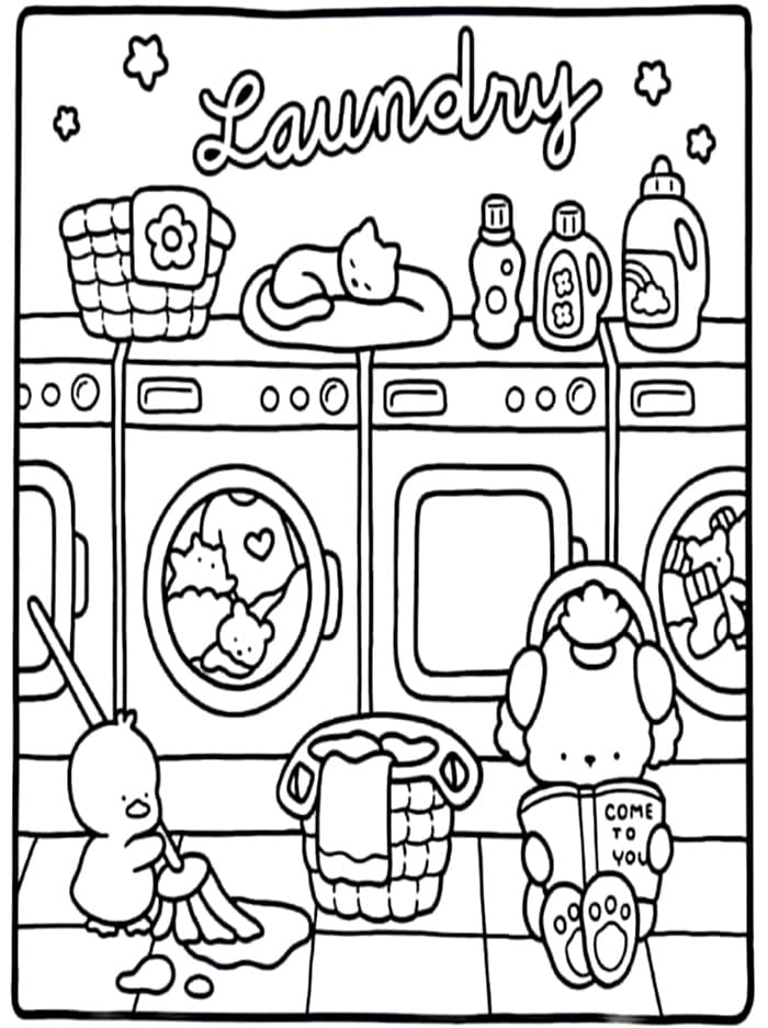 Cozy Friend Stampare da colorare