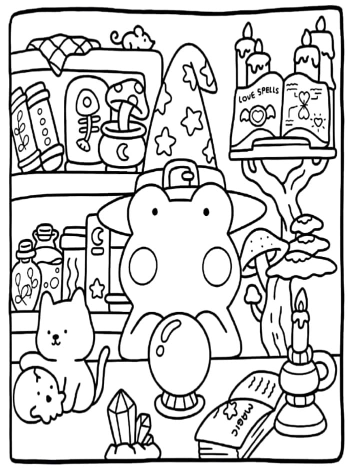 Cozy Friend da Stampare per Ragazzi da colorare