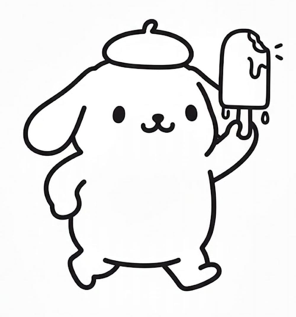 Crema fissante Pompompurin da colorare