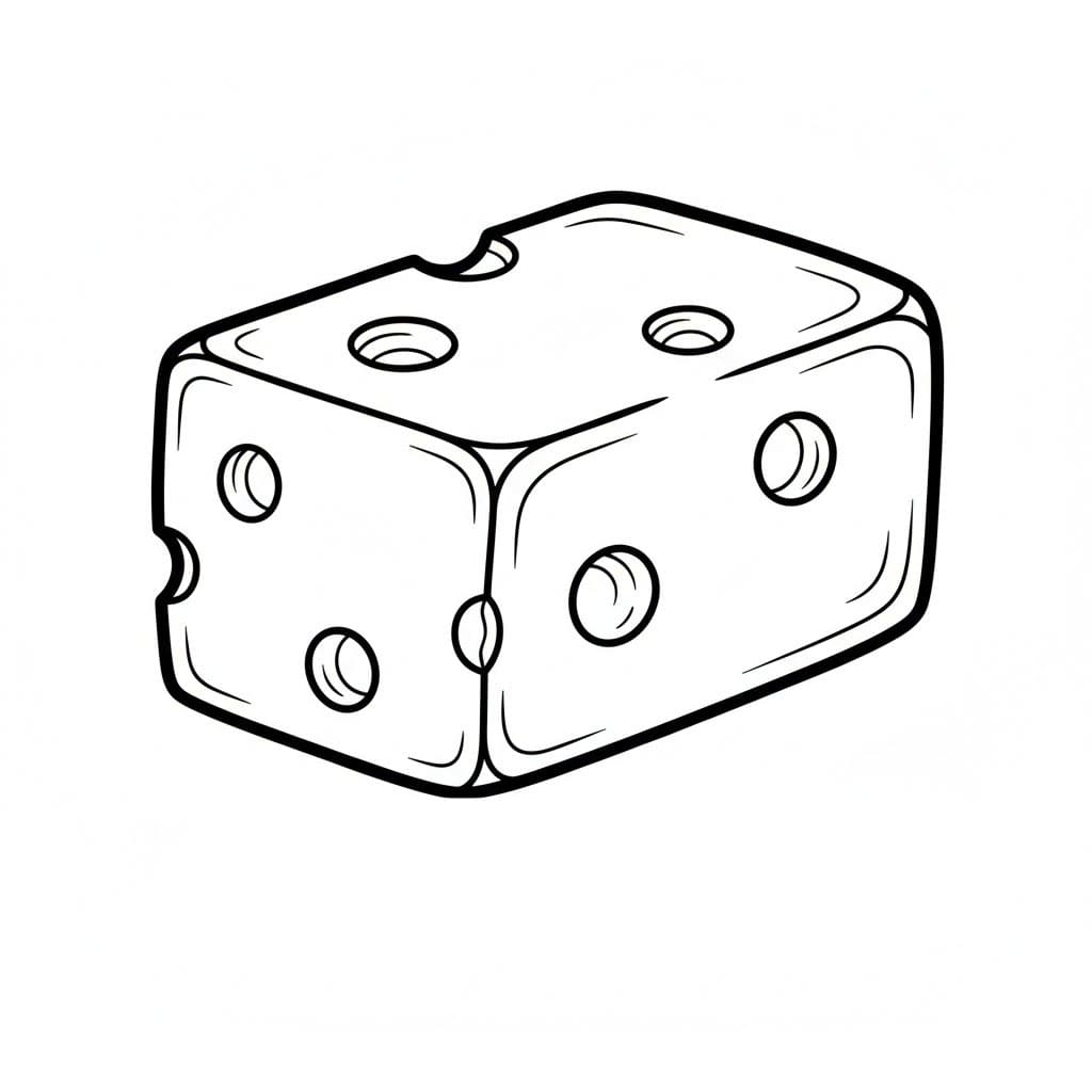 Cubetti di formaggio da colorare