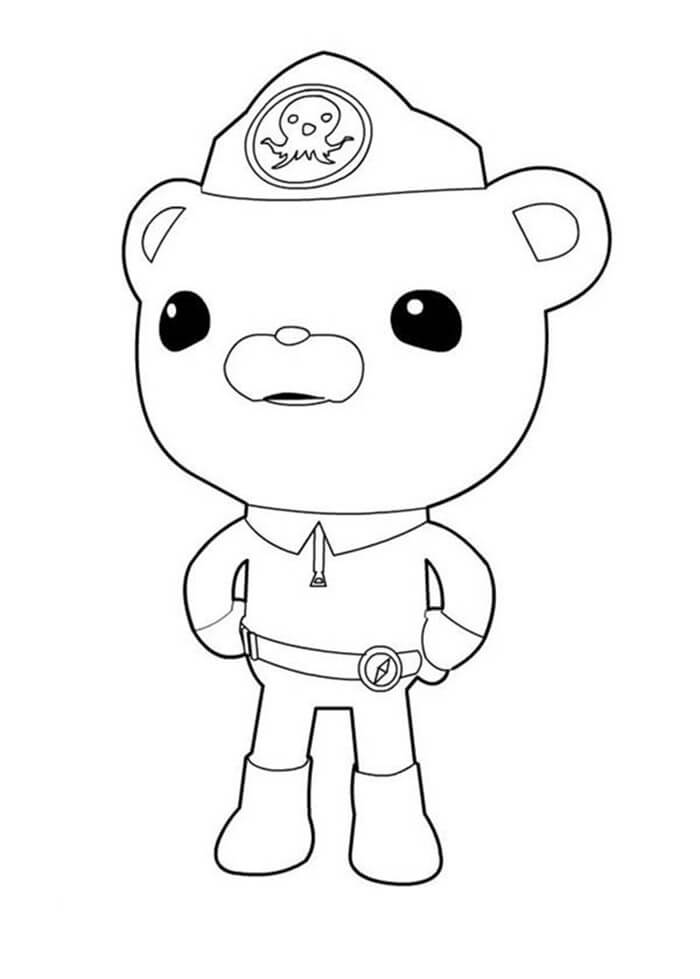 Cute Captain Barnacles da colorare
