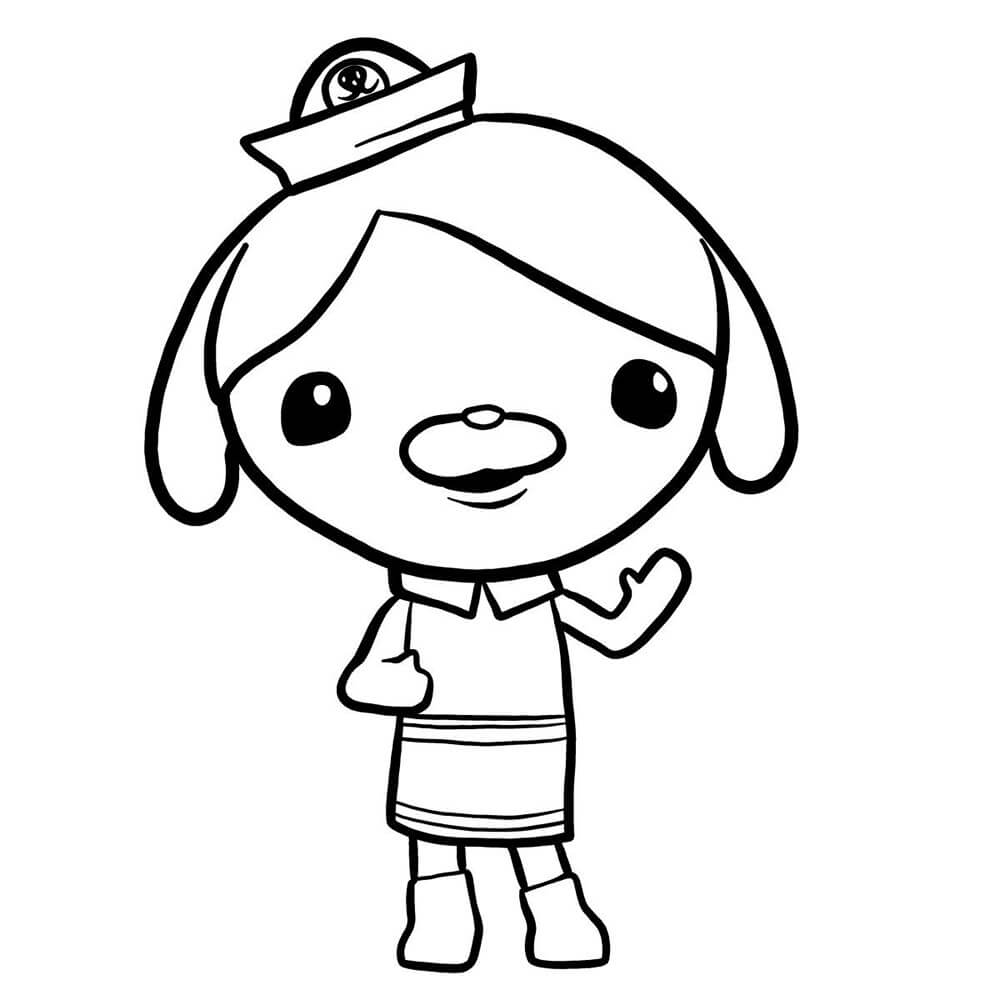 Cute Dashi Octonauts da colorare