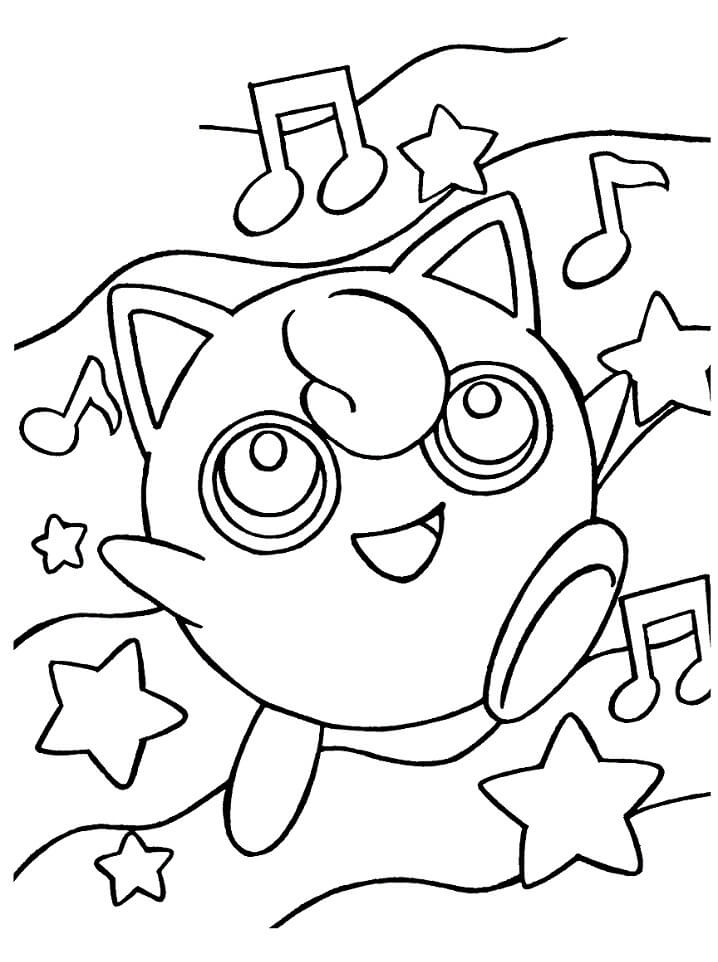 Cute Jigglypuff da colorare