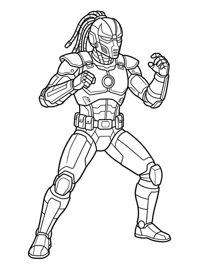 Cyrax Mortal Kombat da colorare