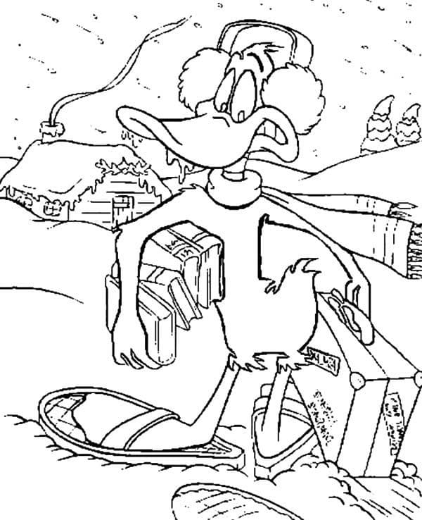 Daffy Duck Freddo da colorare