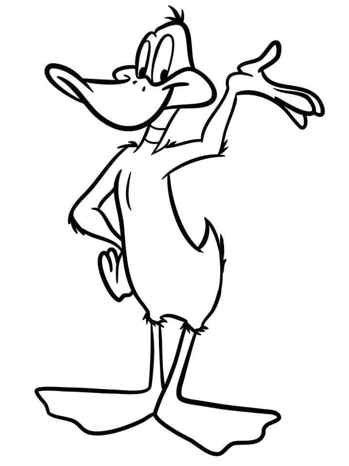 Daffy Duck allegro da colorare