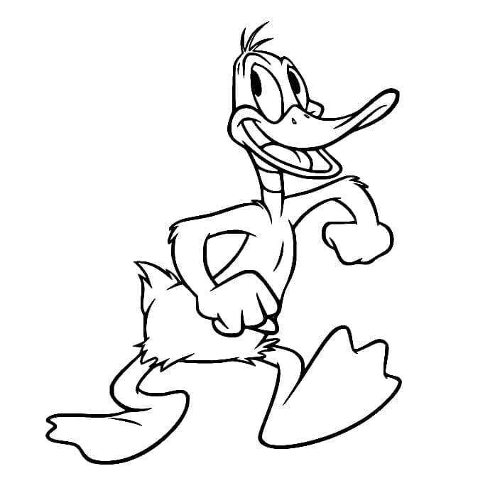 Daffy Duck stampabile gratis da colorare
