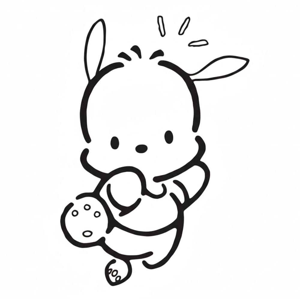 Danza Pochacco da colorare