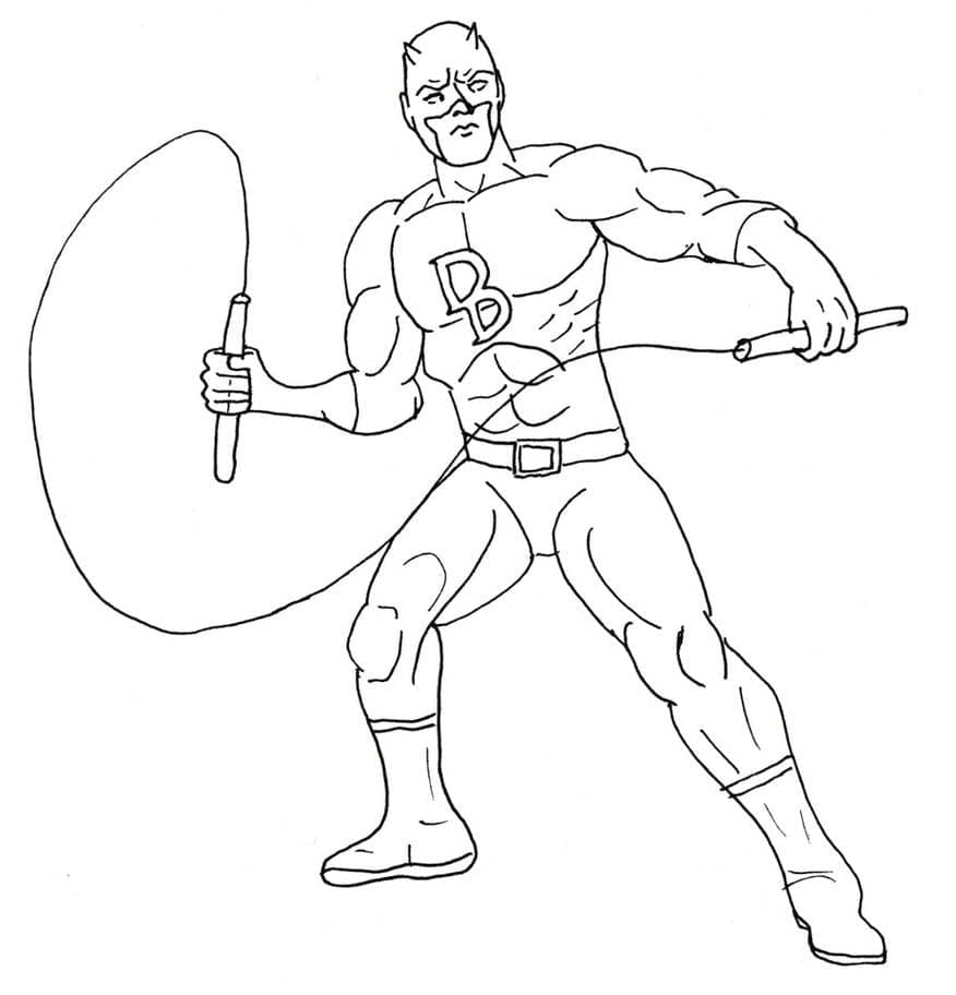 Daredevil alla moda da colorare