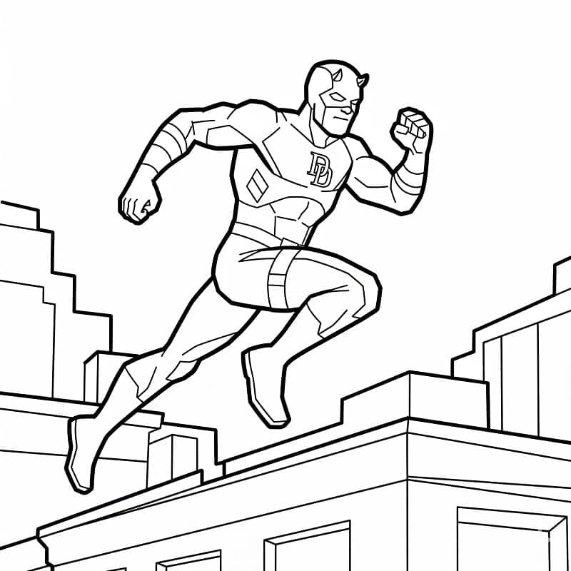 Daredevil fantastico da colorare
