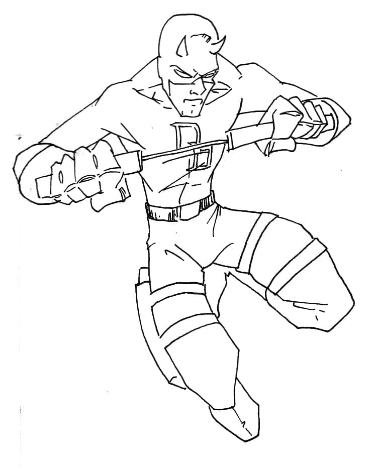 Daredevil gratis da colorare