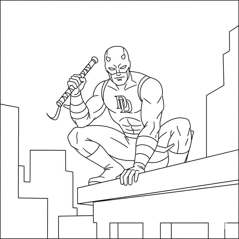 Daredevil incredibile da colorare
