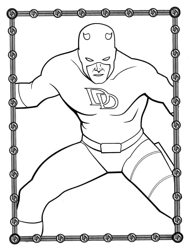 Daredevil stampabile da colorare