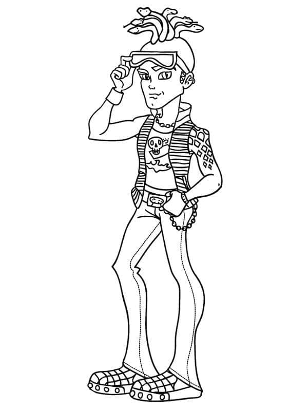 Deuce Gorgon Monster High da colorare