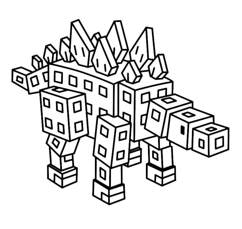 Dinosauro Grow a Garden da colorare