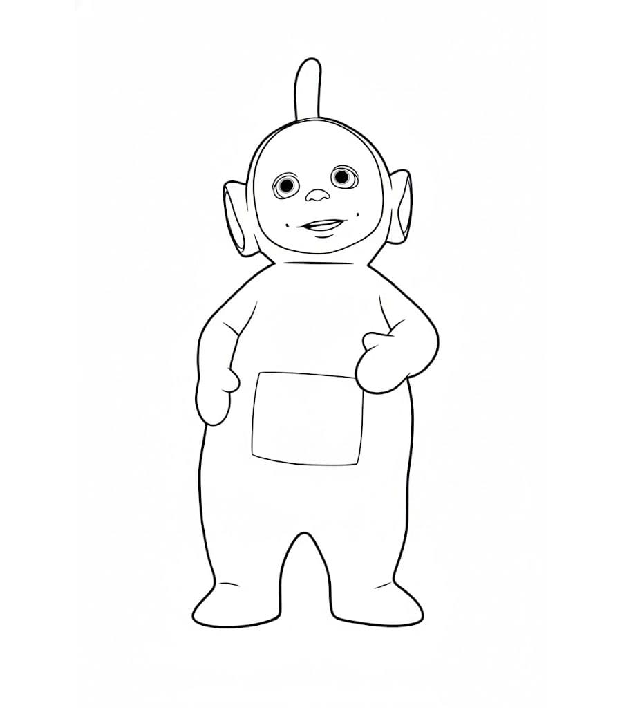 Dipsy Teletubbies gratis da colorare