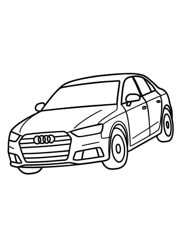 Disegna Audi base da colorare