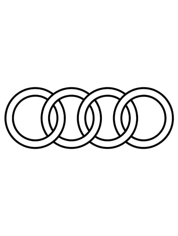 Disegna Audi facile per bambini da colorare