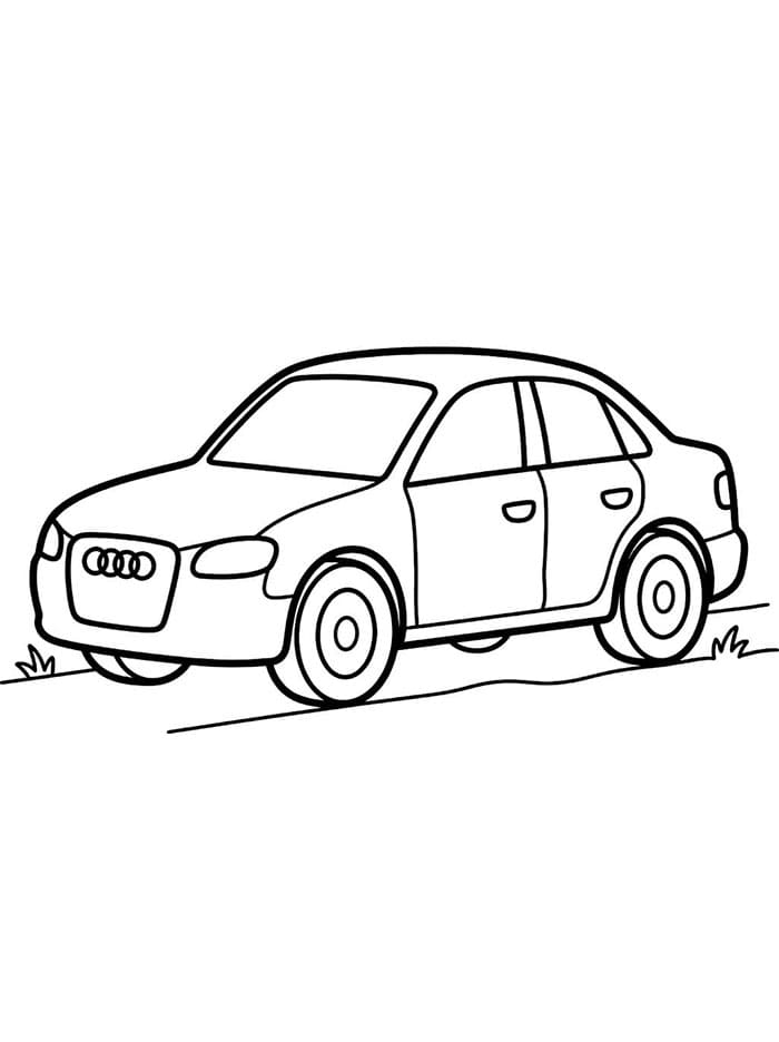 Disegna Audi facile stampabile da colorare