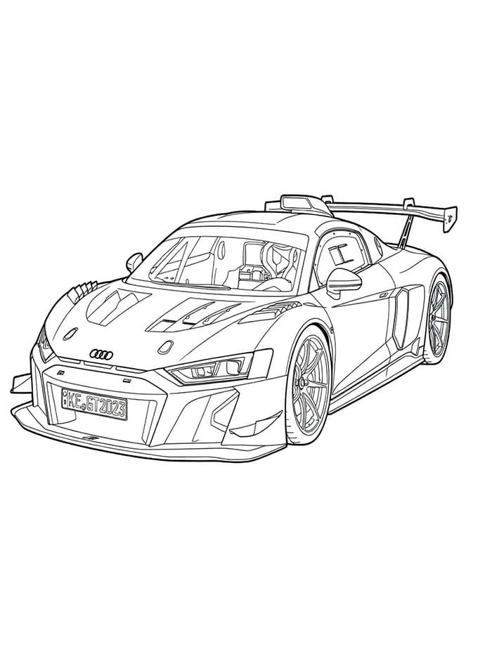 Disegna Audi facile da colorare