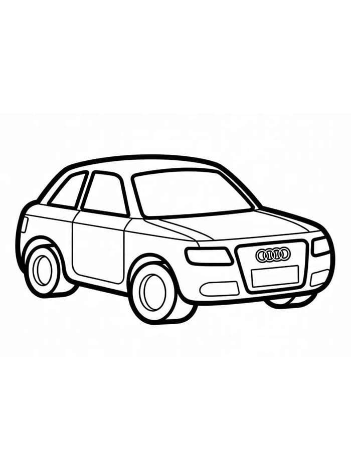 Disegna Audi stampabile gratis da colorare