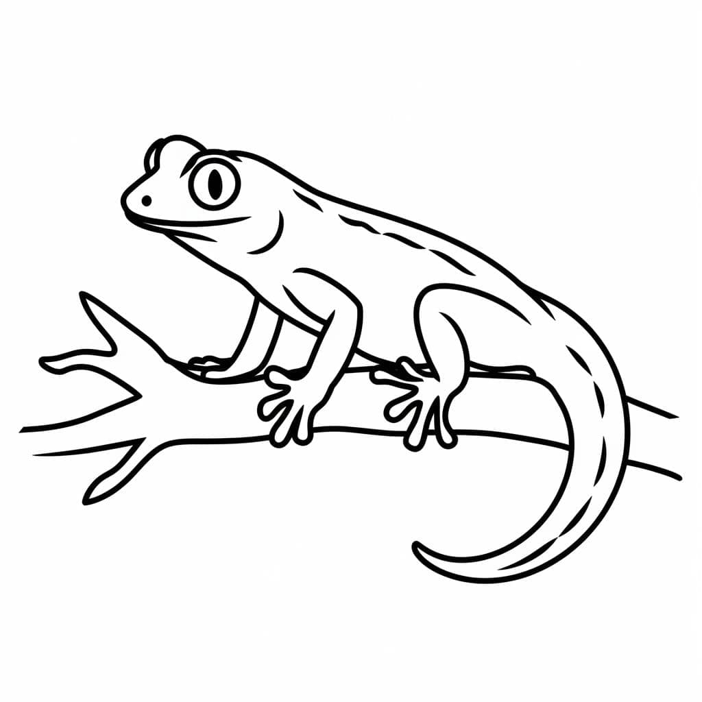 Disegnare un geco semplice da colorare Disegnare un geco semplice da colorare