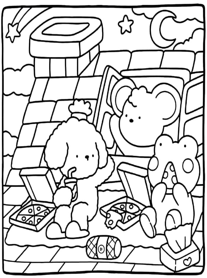 Disegni di Cozy Friend da colorare