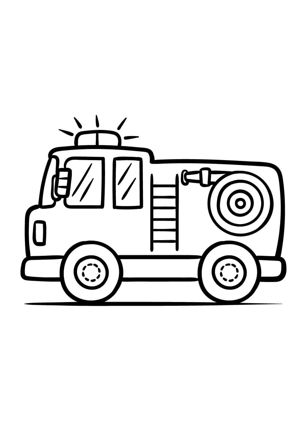 Disegno Camion Dei Pompieri Da Colorare Scarica Stampa O Colora