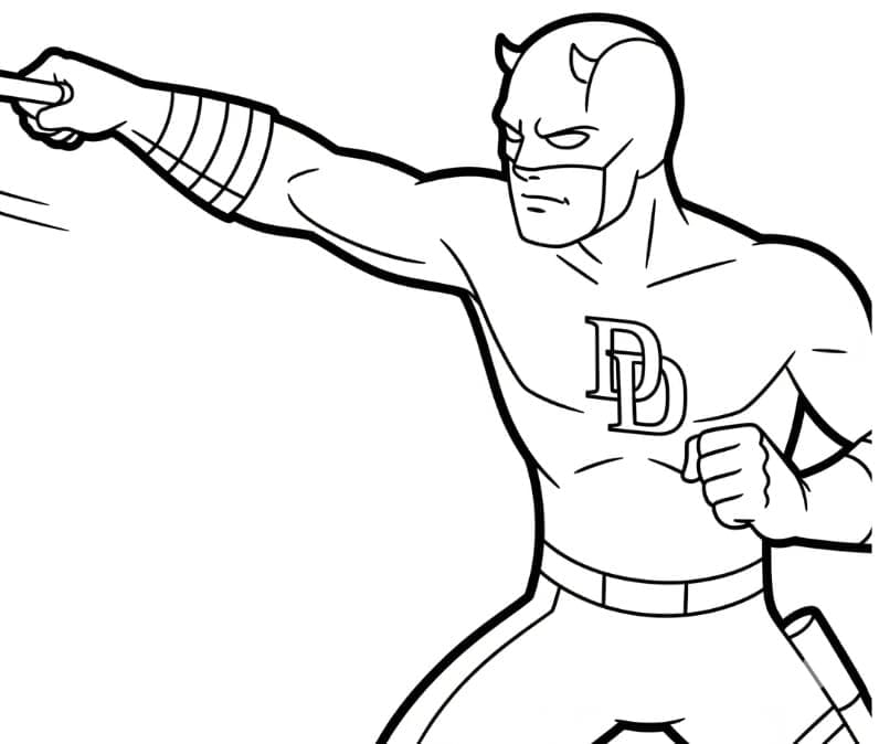 Disegno Daredevil da colorare