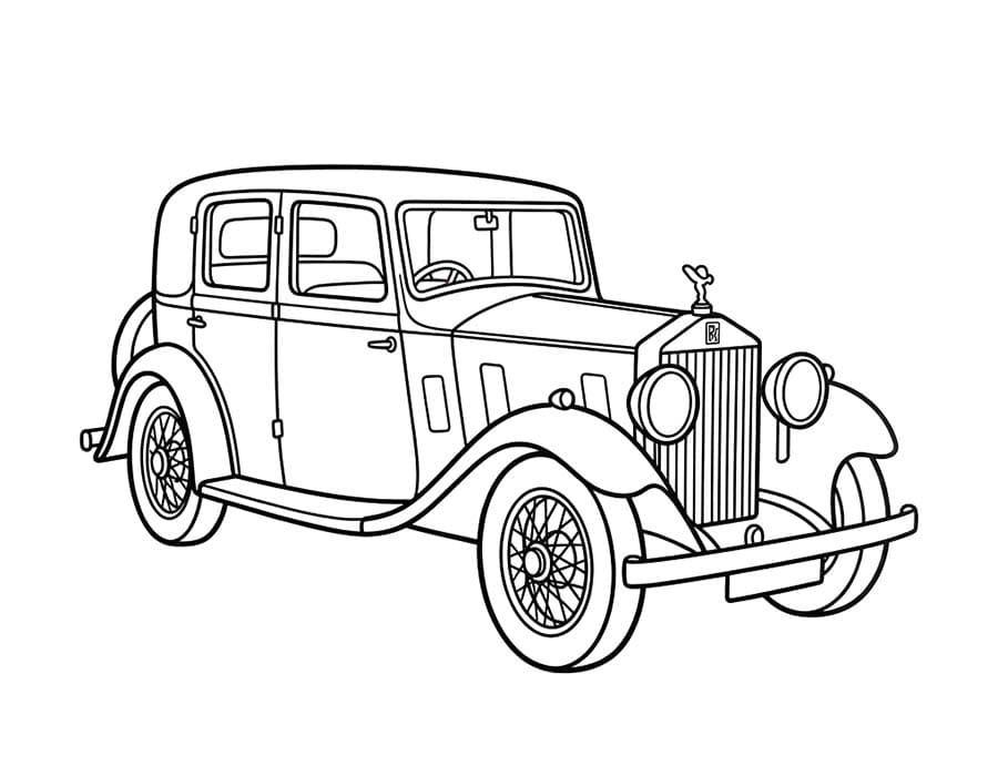 Disegno Rolls Royce stampabile da colorare