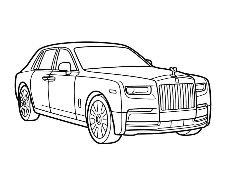 Disegno Rolls Royce da colorare
