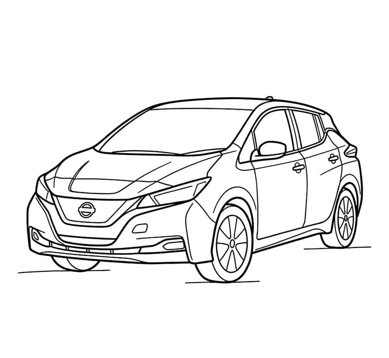 Disegno base di Nissan da stampare da colorare