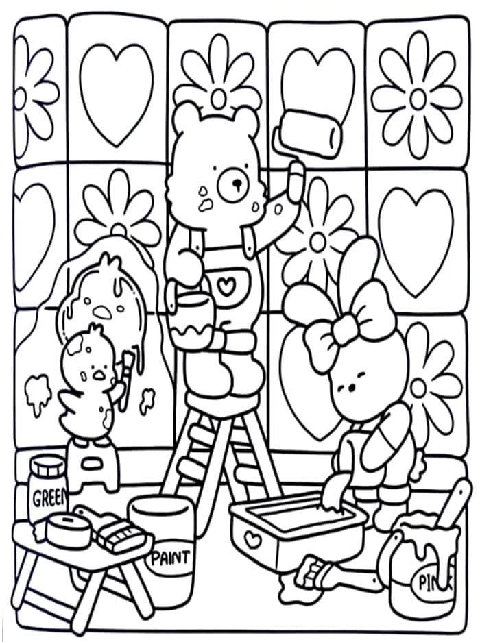 Disegno di Cozy Friend da colorare