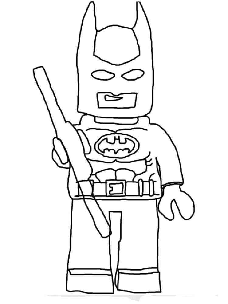 Disegno di Lego Batman da colorare