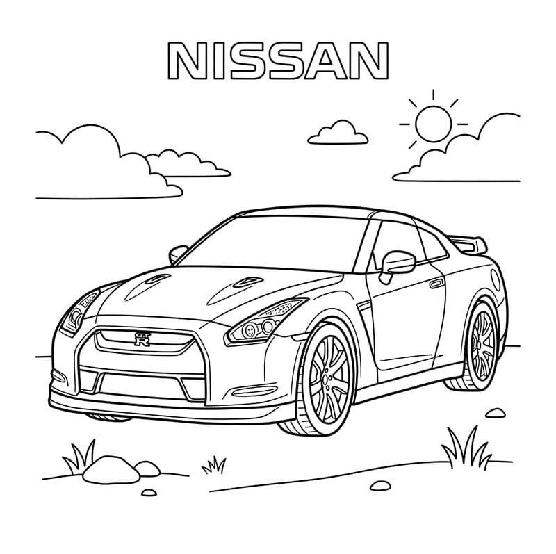 Disegno di Nissan da stampare da colorare