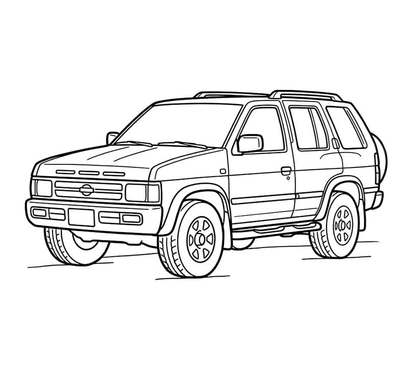 Disegno di Nissan gratis per bambini da colorare