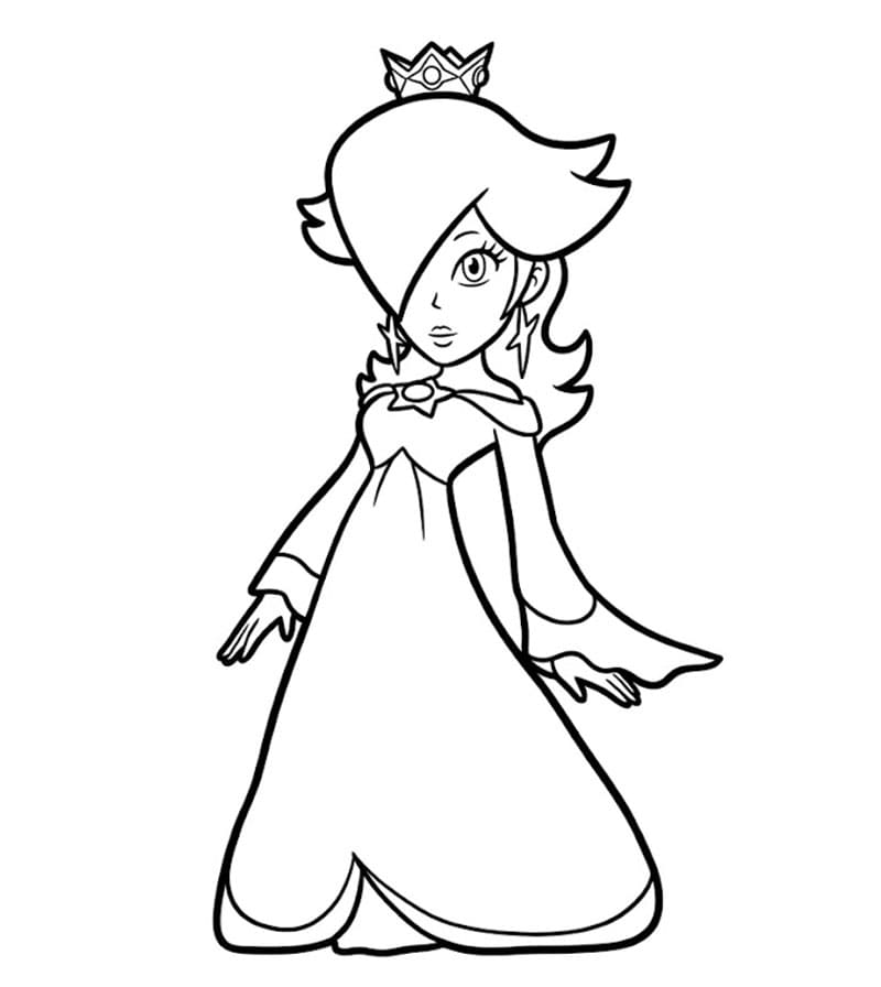 Disegno di Rosalina da colorare
