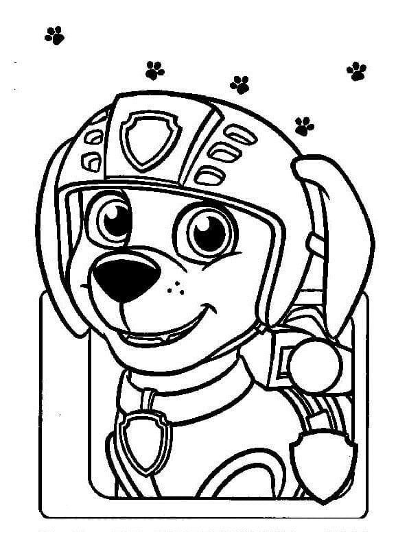 Disegno di Zuma cucciolo da colorare