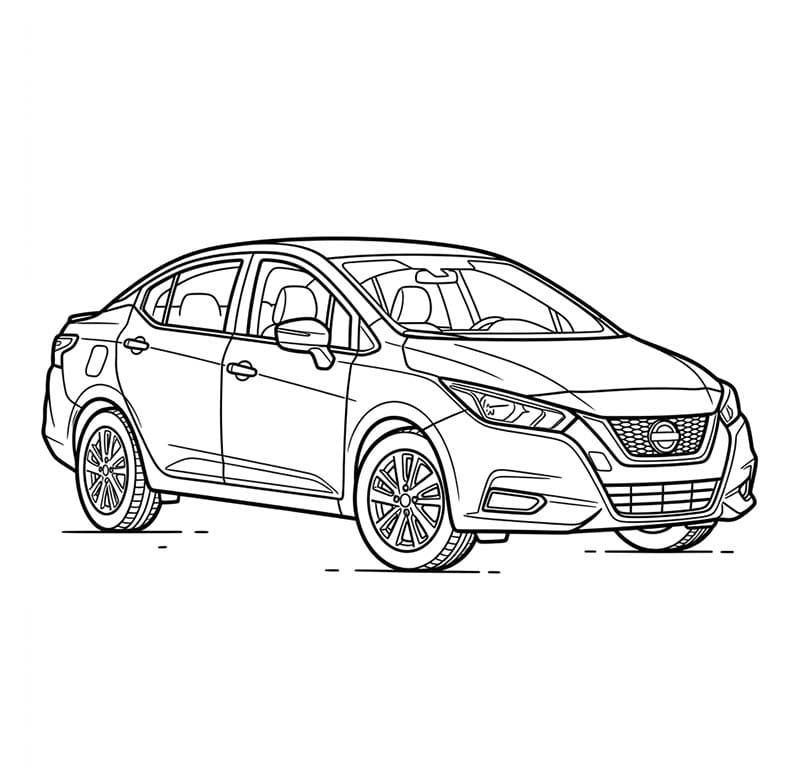 Disegno di una Nissan gratis da colorare