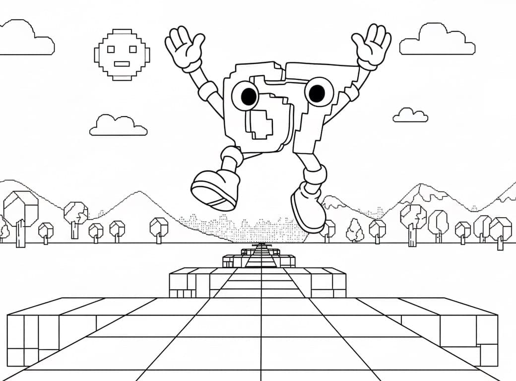 Divertente 67 Brainrot gratis da colorare