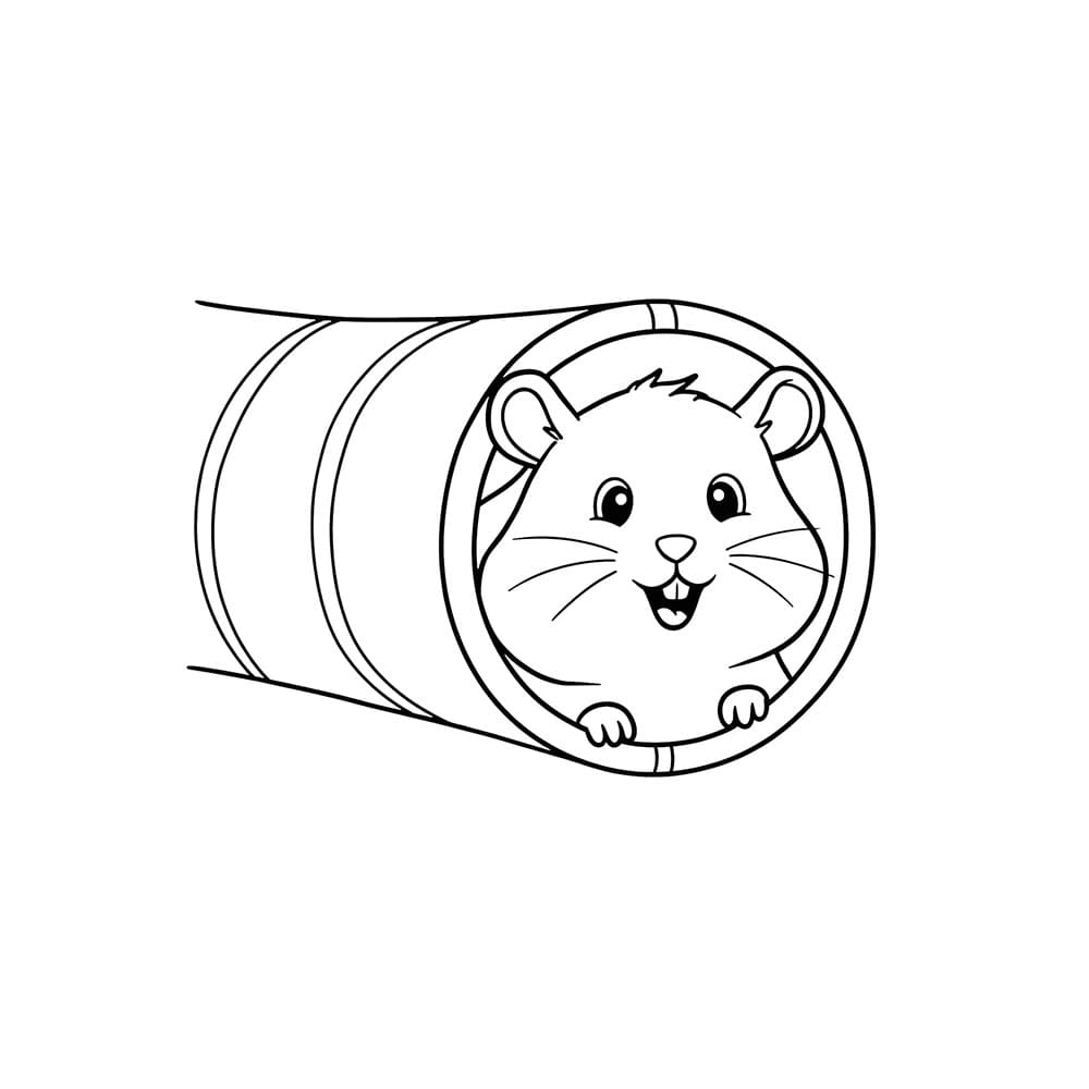Divertimento con i criceti da colorare