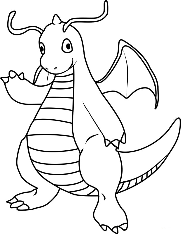 Dragonite 3 da colorare
